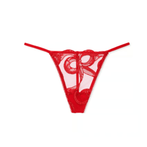 Chiloti Victoria’s Secret V-String cu broderie - Roșii a fost adăugat la favorite!