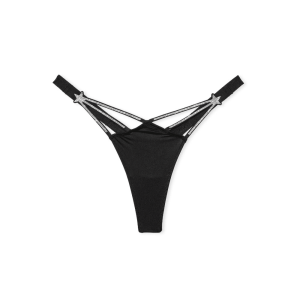 Chiloti Tanga Victoria’s Secret Starstruck Shine  - Black a fost adăugat la favorite!