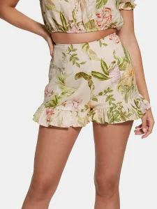 Pantaloni scurti din in cu imprimeu floral – GUESS Mayara a fost adăugat la favorite!