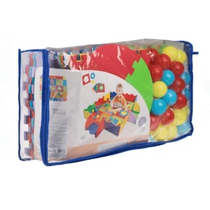 Tarc de joaca pentru copii, puzzle cu 25 de piese si 40 de bile colorate, 91,4x108,18cm a fost adăugat la favorite!