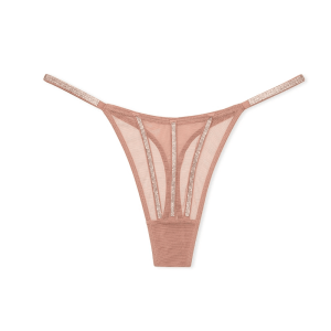 Chiloti tanga Victoria’s Secret – Sheer Shine Thong Panty – Bej a fost adăugat la favorite!