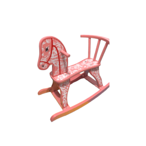 Balansoar din lemn pentru copii – Calut roz, 3 ani+ a fost adăugat la favorite!