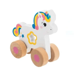 Jucarie din lemn copii - Unicorn 2 in 1, impinge si trage, 6 luni+ a fost adăugat la favorite!