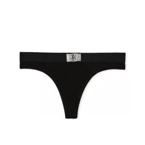Chiloti tanga din bumbac elastic cu logo Victoria’s Secret  Black a fost adăugat la favorite!
