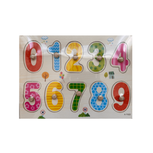 Puzzle Incastru din lemn cu butoni - Numere si culori, 3 ani+ a fost adăugat la favorite!