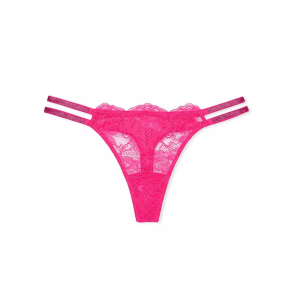 Chiloti tanga Victoria’s Secret - Double Shine Strap Lace Thong Panty a fost adăugat la favorite!
