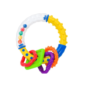 Jucarie zornaitoare tip inel cu forme colorate – pentru bebelusi, 0 luni+ a fost adăugat la favorite!