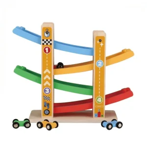 Circuit auto cu 4 piste si 4 masinute - Joc Montessori, 3 ani+ a fost adăugat la favorite!