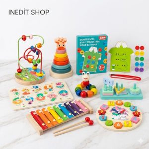 Set 8 Jucarii Interactive Montessori din Lemn – Multicolor, 3 ani+ a fost adăugat la favorite!